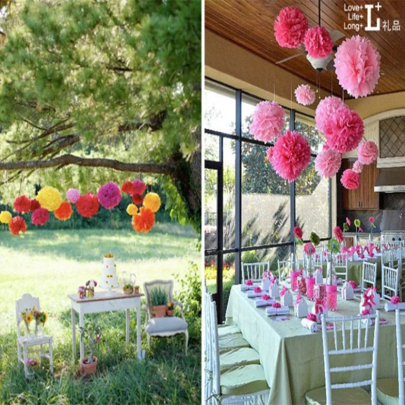 10pcs/Set Tissue Paper DIY Craft Pearl Paper Flower Wedding Party Home Decorations Material Easter Wrap Paper Scrapbook Supplies