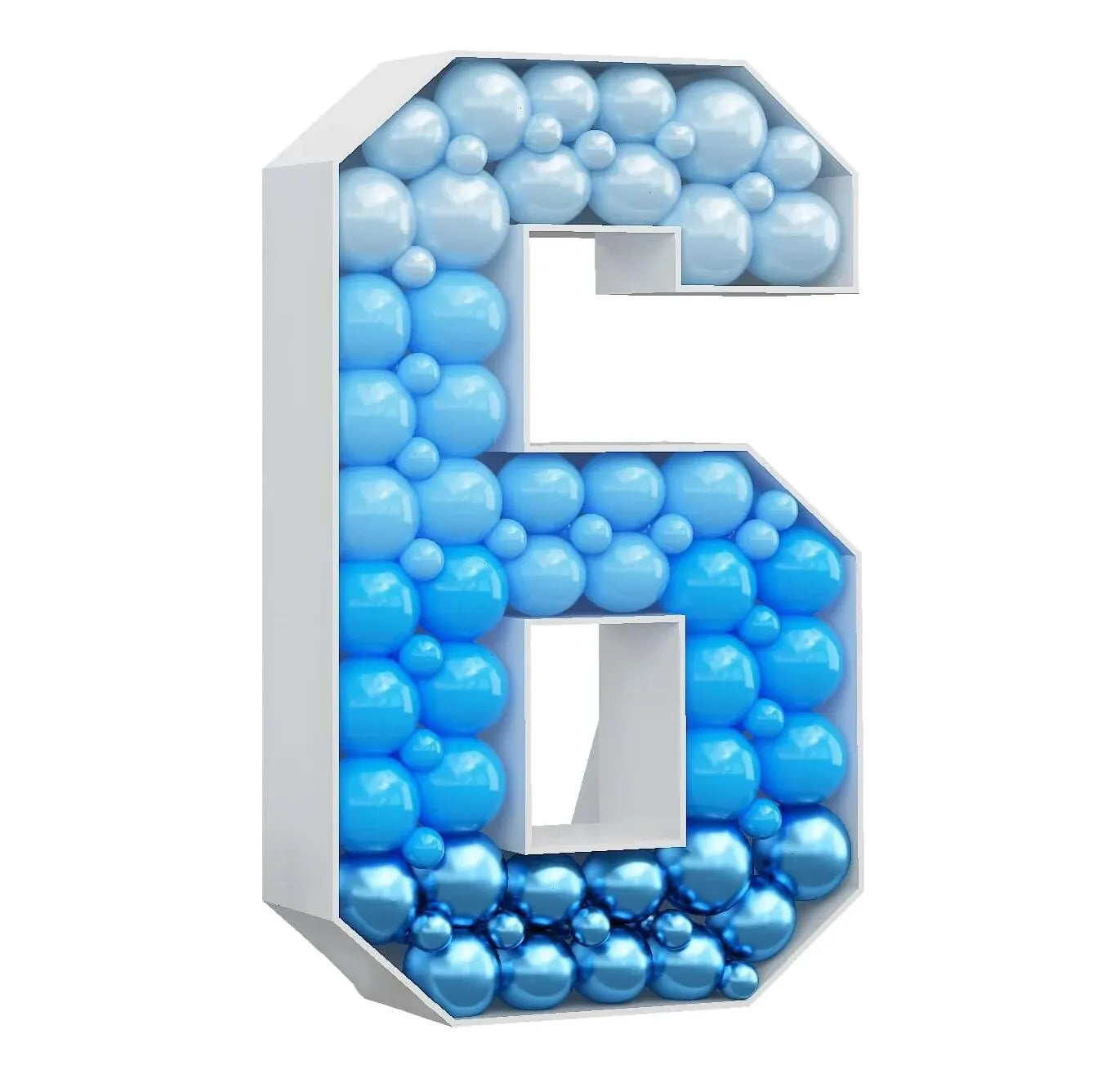 1PC 73CM 3D Filled Balloon Number Number 0-9 Light Up Marquee Foam Board For Birthday Anniversary And Easter Decorations
