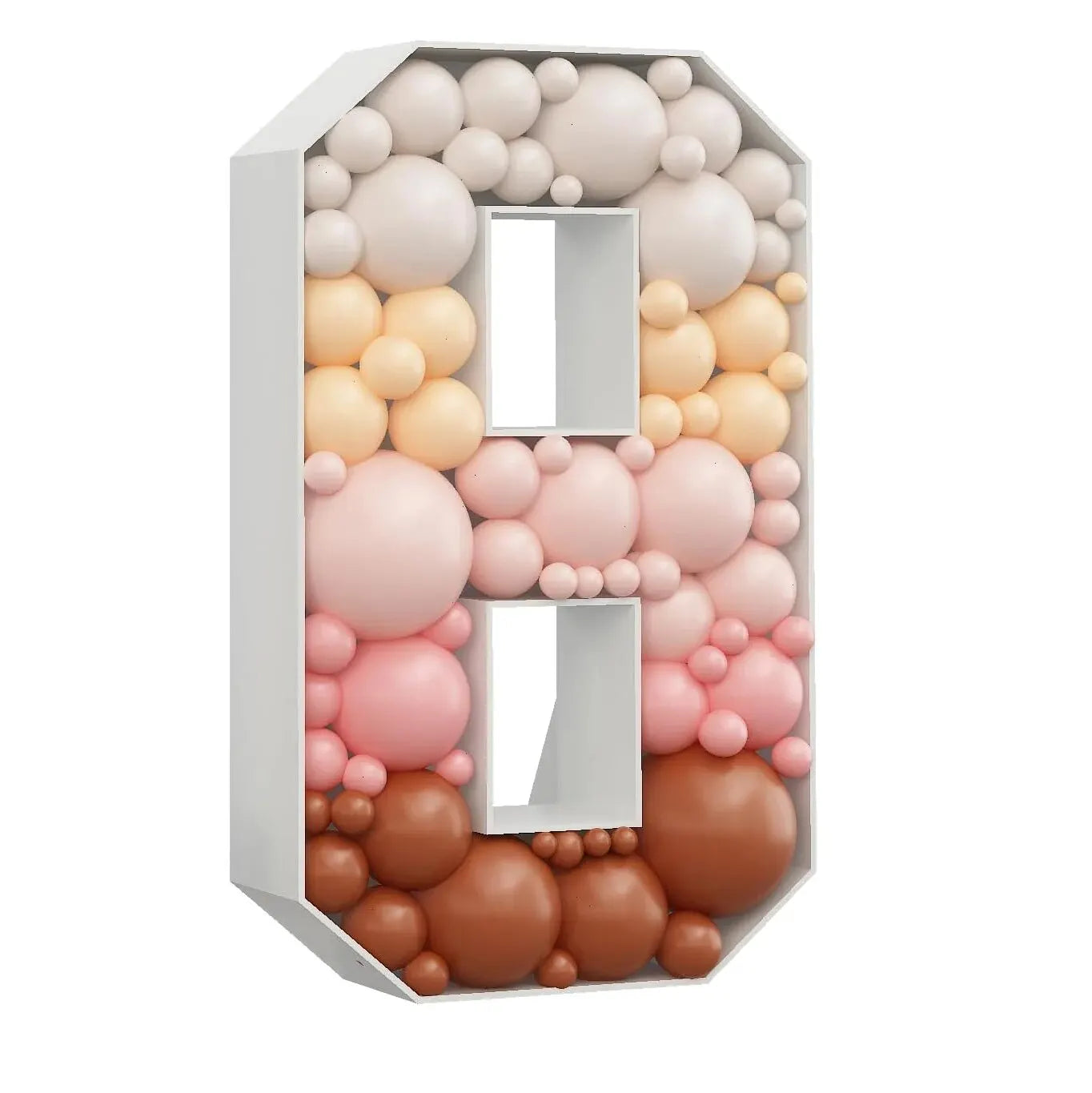 1PC 73CM 3D Filled Balloon Number Number 0-9 Light Up Marquee Foam Board For Birthday Anniversary And Easter Decorations