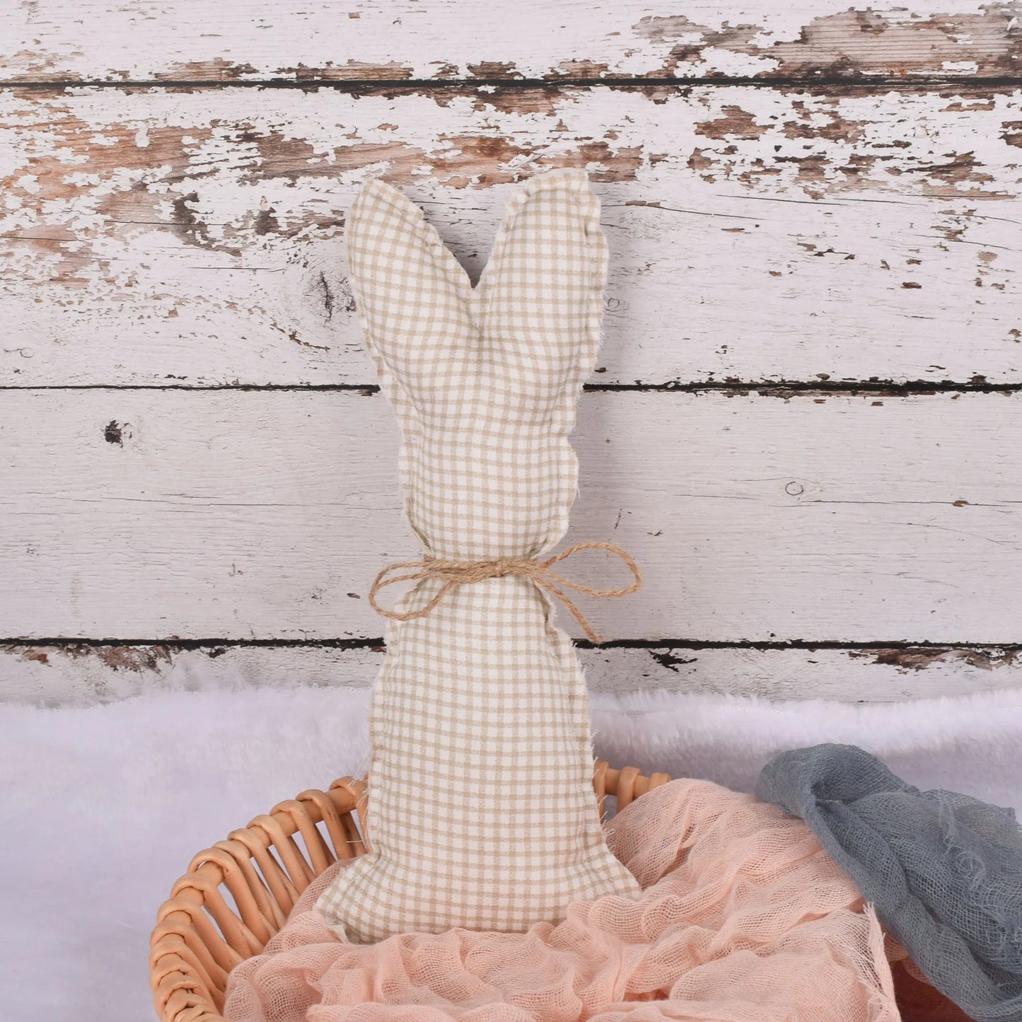 1pc Easter Cotton Fabric Rabbit Ornament Pink Yellow Rabbit Pendant for Easter Home Party Table Decoration Kids Crafts Supplies