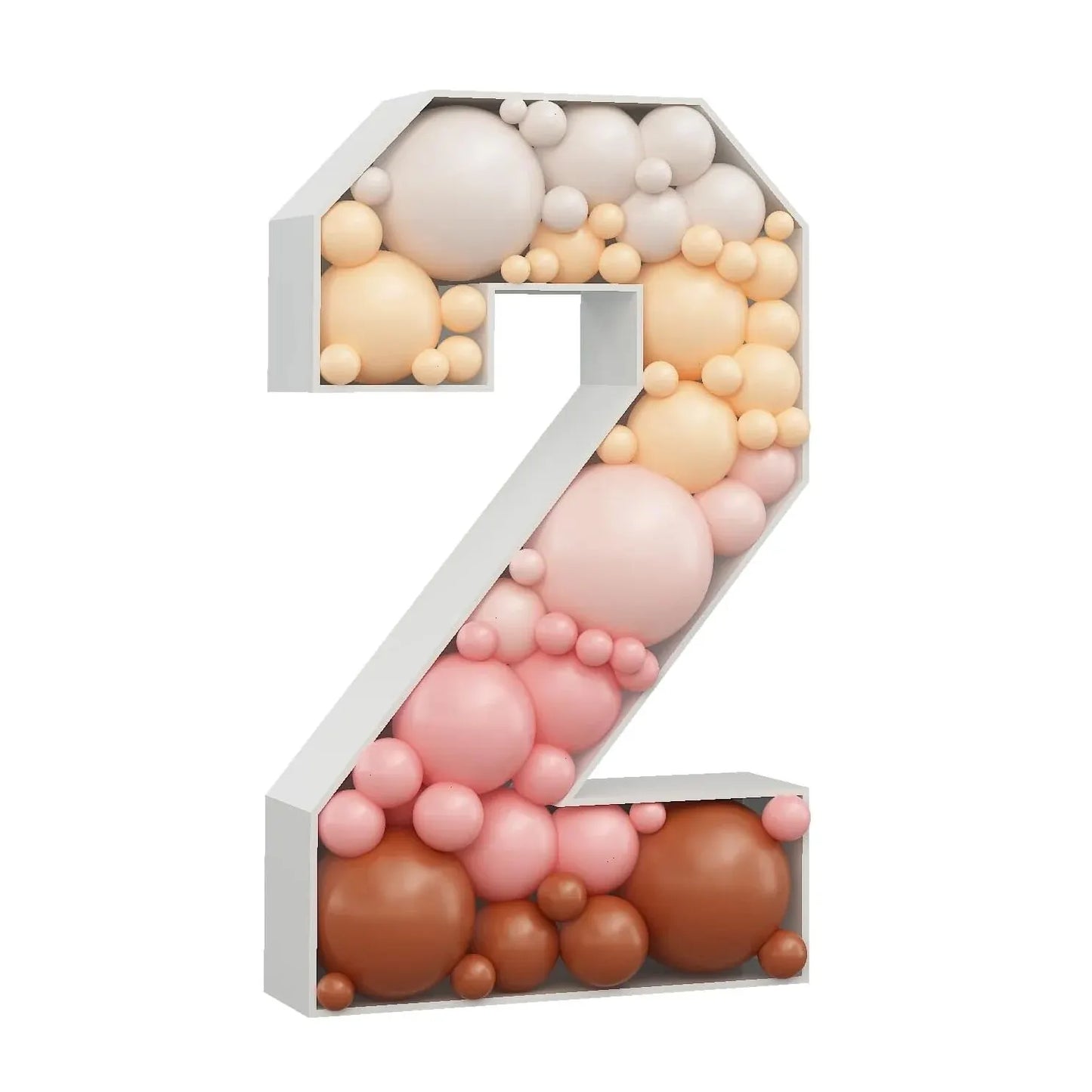 1PC 73CM 3D Filled Balloon Number Number 0-9 Light Up Marquee Foam Board For Birthday Anniversary And Easter Decorations