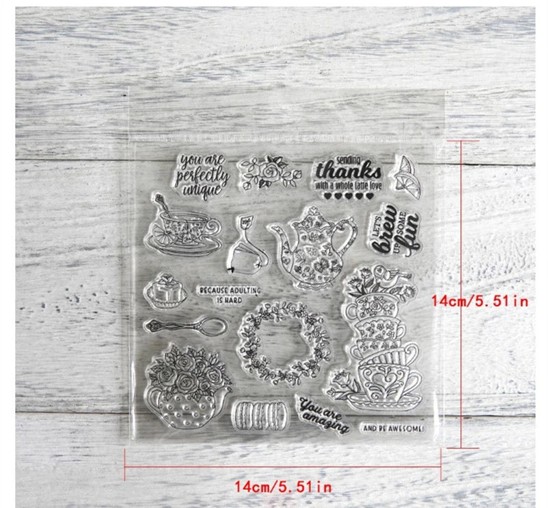 Rabbit Scrapbooking Silicone Clear Stamps Easter Transparent Christmas Gift Seal for Paper Diy Journaling Decor Craft Supplies