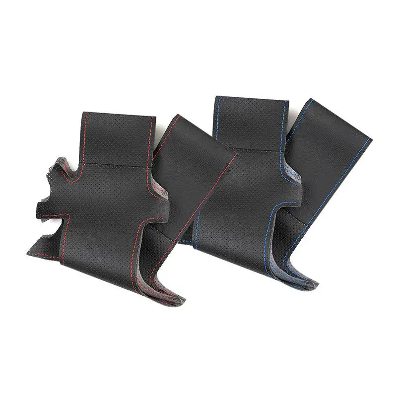 Car Accessories Steering Wheel Cover Leather Trim For BMW 5 6 Series E60 E61 Touring 530d 545i E63 Coupe E64 630i 650i 2003-2010