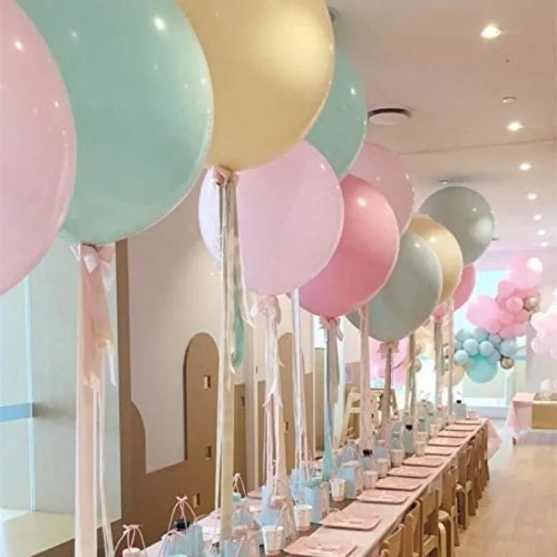 36Inch Giant Helium Pastel Balloon Paper Tassel Garland Decorations Easter Birthday Party Wedding Room Balloon Streamer Supplies