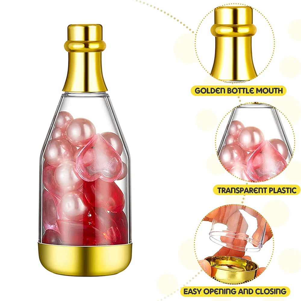 Champagne Bottle Plastic Candy Box Chocolate Box Baby Shower Wedding Valentines Day Easter Party Decor Favor Gift Packaging Box