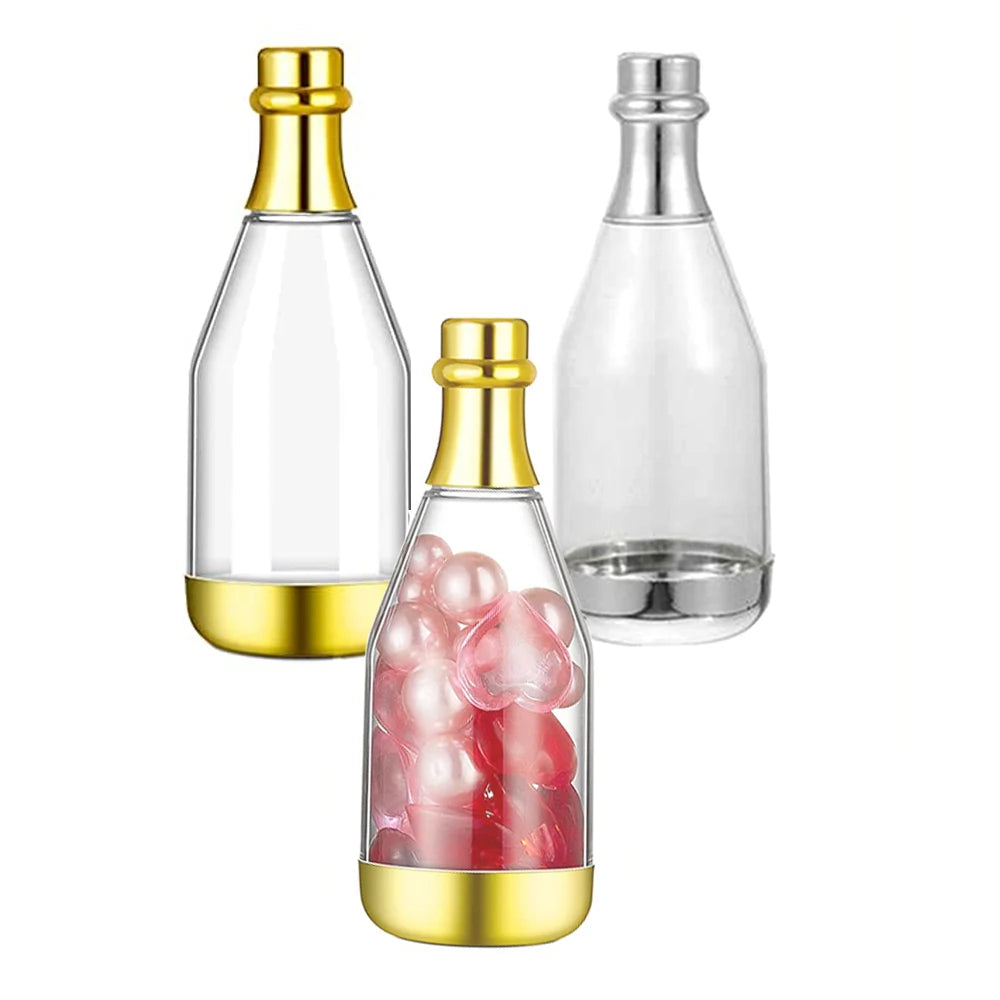 Champagne Bottle Plastic Candy Box Chocolate Box Baby Shower Wedding Valentines Day Easter Party Decor Favor Gift Packaging Box