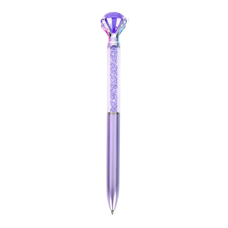 12Pcs  Crystal Diamond Gel Pen Diamond Ballpoint Pens Prize Office Student Writing Stationery