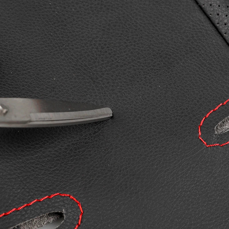 Car Accessories Steering Wheel Cover Leather Trim For BMW 5 6 Series E60 E61 Touring 530d 545i E63 Coupe E64 630i 650i 2003-2010