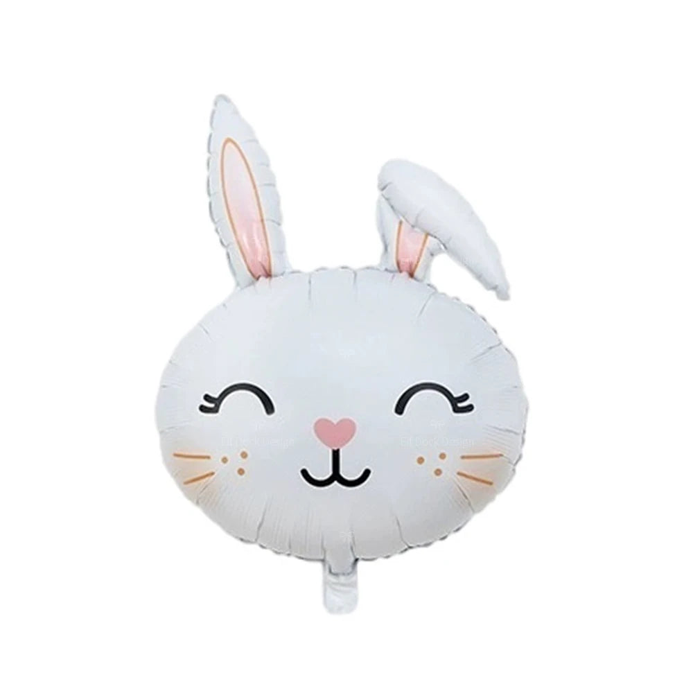 40pcs Easter Themed Cute Rabbit Foil Balloon 40inch Pink Number 1-9 Balloon Set for Girl Birthday Party Decoration Baby Shower