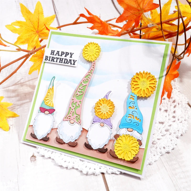 Easter Rabbit Scrapbooking Cutting Dies Metal Stencil And Stamps For DIY Embossing Card Making Flower Cut Die New 2024