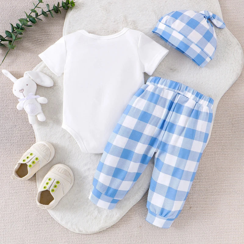 Baby Girl Easter Outfits Floral Print Sleeveless Romper with Ruffle Skirt and Headband 3 Pcs Set for Spring Celebrations