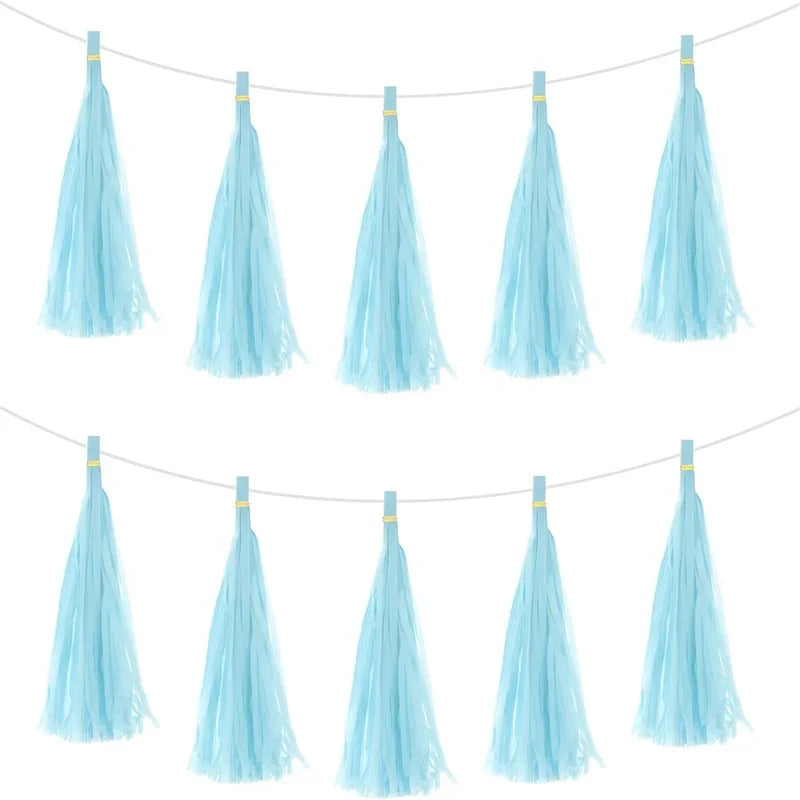 36Inch Giant Helium Pastel Balloon Paper Tassel Garland Decorations Easter Birthday Party Wedding Room Balloon Streamer Supplies