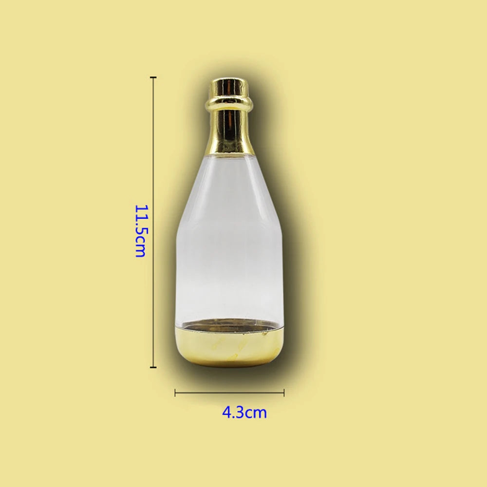 Champagne Bottle Plastic Candy Box Chocolate Box Baby Shower Wedding Valentines Day Easter Party Decor Favor Gift Packaging Box